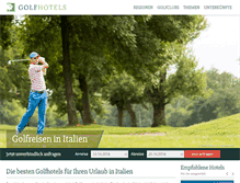 Tablet Screenshot of golfhotels.it